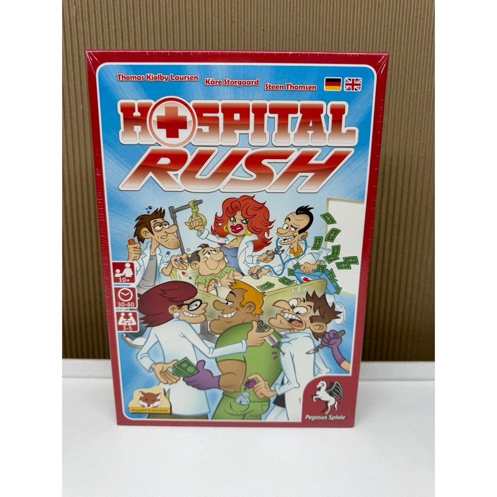Hospital Rush Board Game Pegasus Spiele Eggertspiele New Sealed Strategy Game